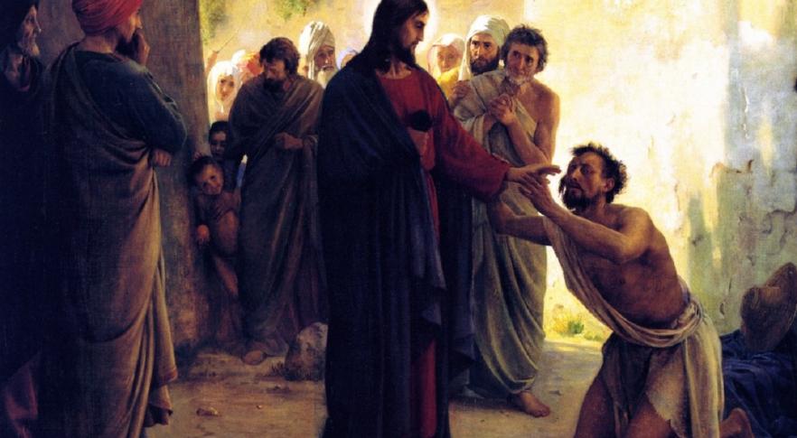 Jesus curando um cego
