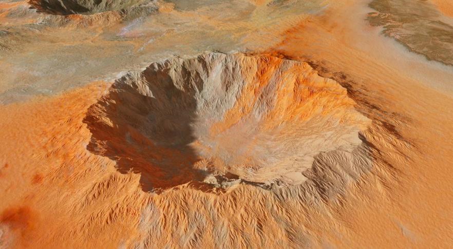 Vulcão em Marte