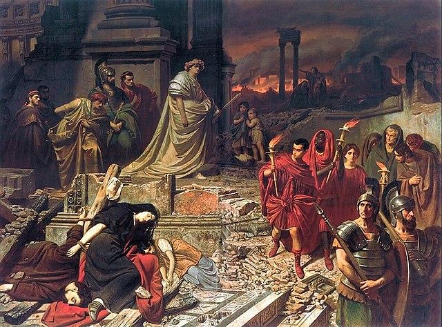 Roma de Nero é destruída pelo fogo-0