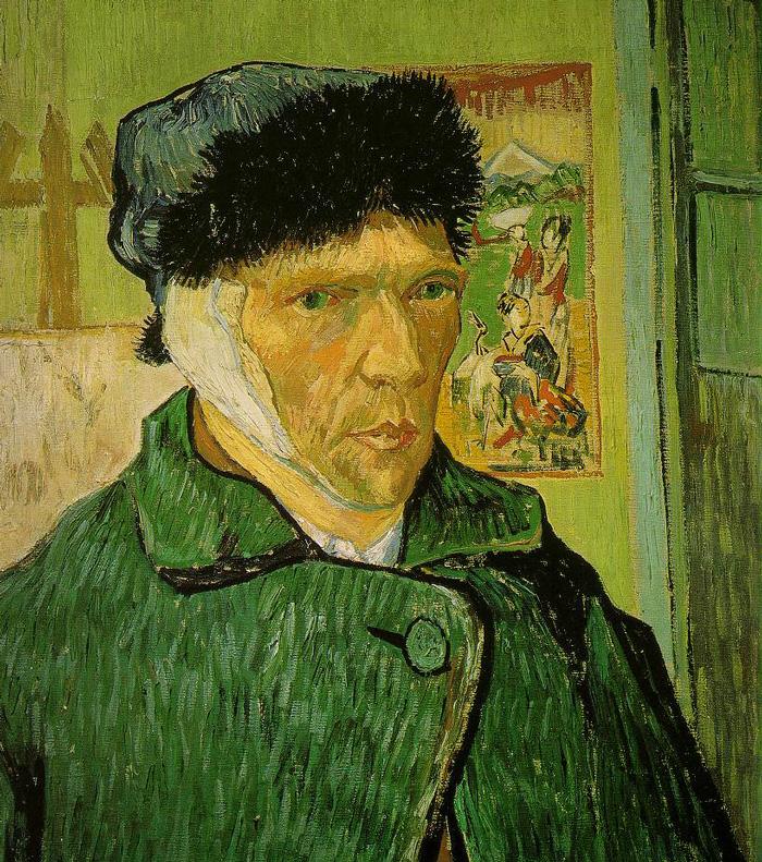 Depressivo, Vincent Van Gogh corta parte da sua orelha-0