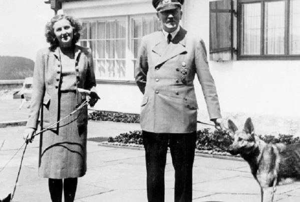 Adolf Hitler e Eva Braun cometem suicídio -0